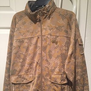 XXL LRG L-R-G TAN OLIVE ORANGE GREEN TRACK JACKET